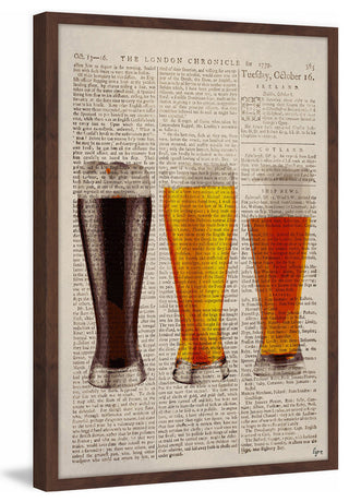 "Lager Styles" Framed Painting Print, 12"x18"