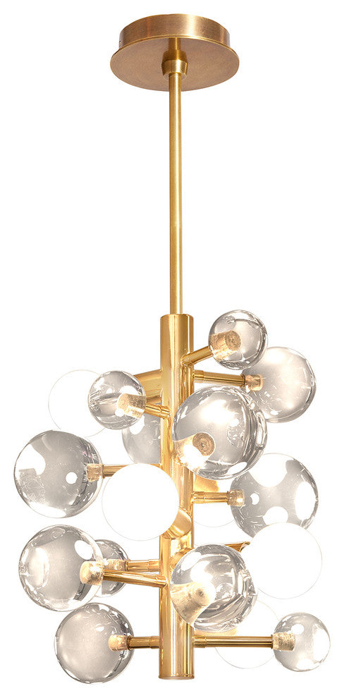 Globo Five-Light Chandelier, Clear