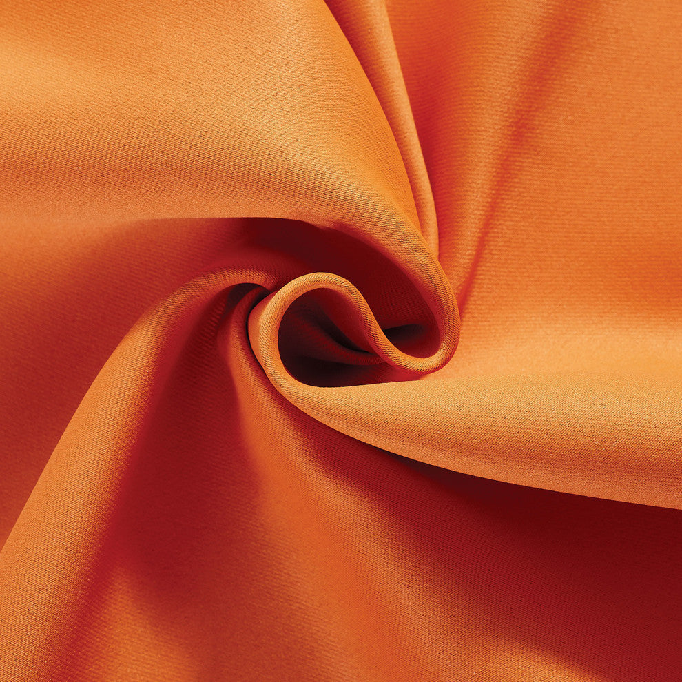 Serenta Black Out Curtains 4 Piece Sets, Burnt Orange, 54" X 84"