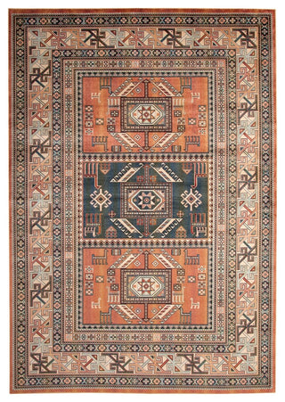 Rectangle Abacasa Brooks Area Rug, Copper, 94"x134"