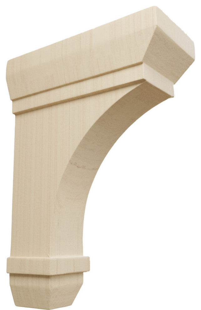 2 1/4"W x 5"D x 7"H Stockport Bracket, Rubberwood