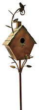 Antique Copper Saran Birdhouse Stake "Sherry"