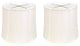 Royal Designs Drum Lamp Shade, White, 9x10x10, Set of 2