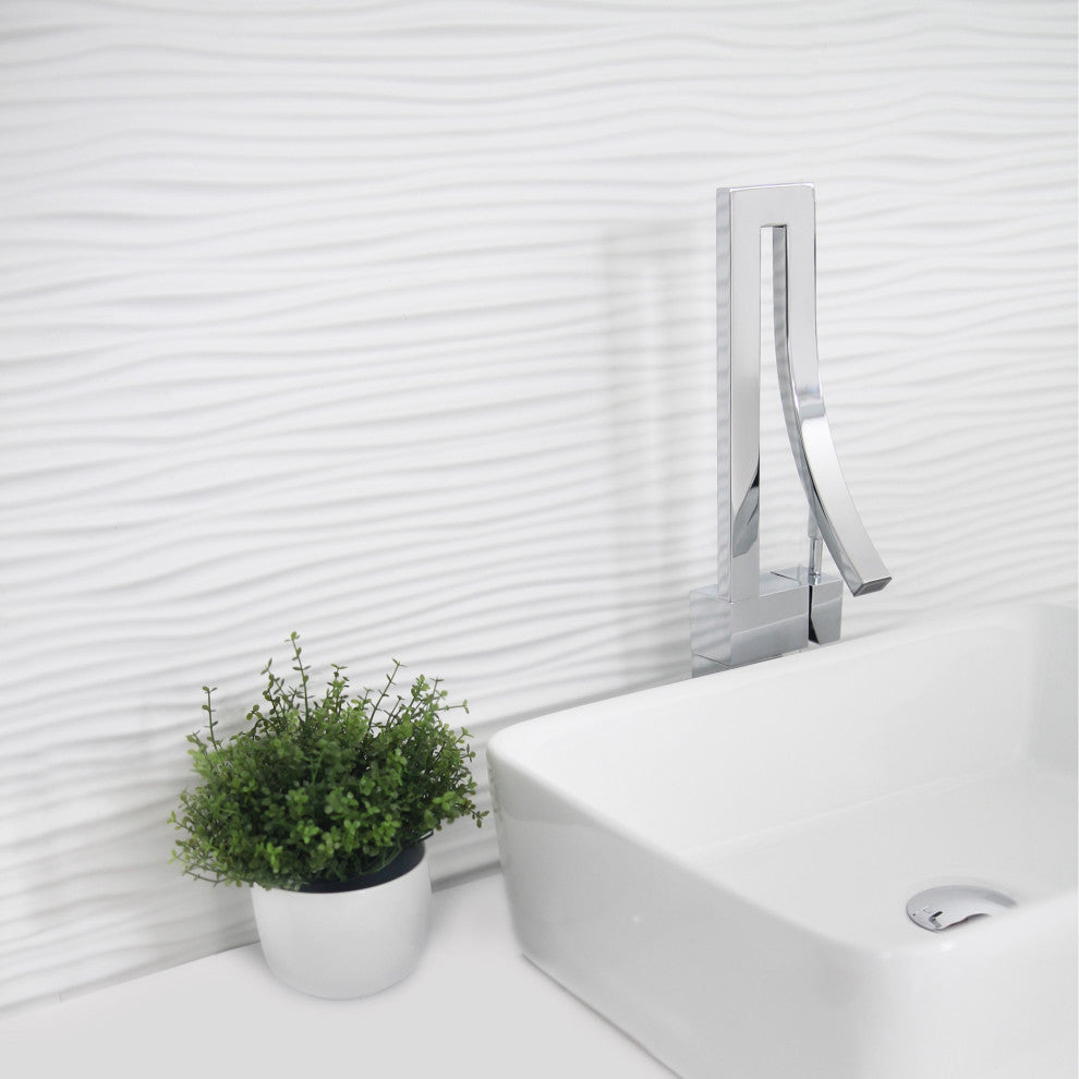 STYLISH Single Handle Bathroom Faucet for Single Hole Brass Vessel Mixer Tap