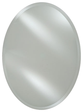 Afina Radiance Frameless Bevel Mirrors, 18x26, Oval