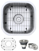 Ruvati RVM4138 16 x 16 inch Undermount 16 Gauge S. Steel Bar Prep Sink