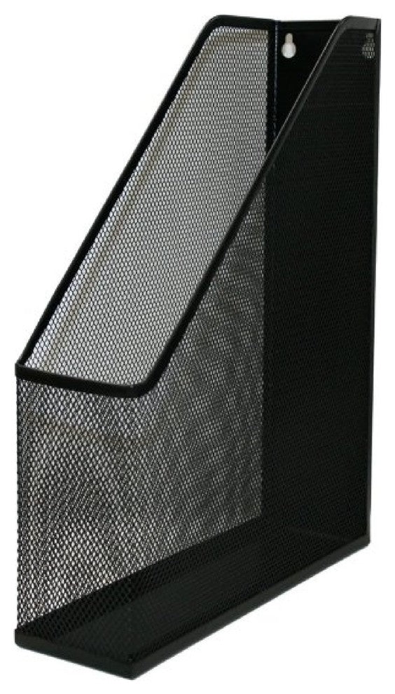 YBM Home Black Mesh Steel Wall Mount File Holder 12"x10"x3"