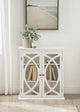 Quinlan Decorative Wood Wall Cabinet, White 24x8x28