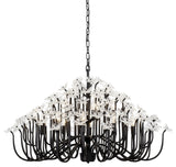 Wildflower 15-Lt Chandelier - Matte Black