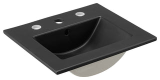 Elysian 18" Wood Bathroom Vanity - Black Brown