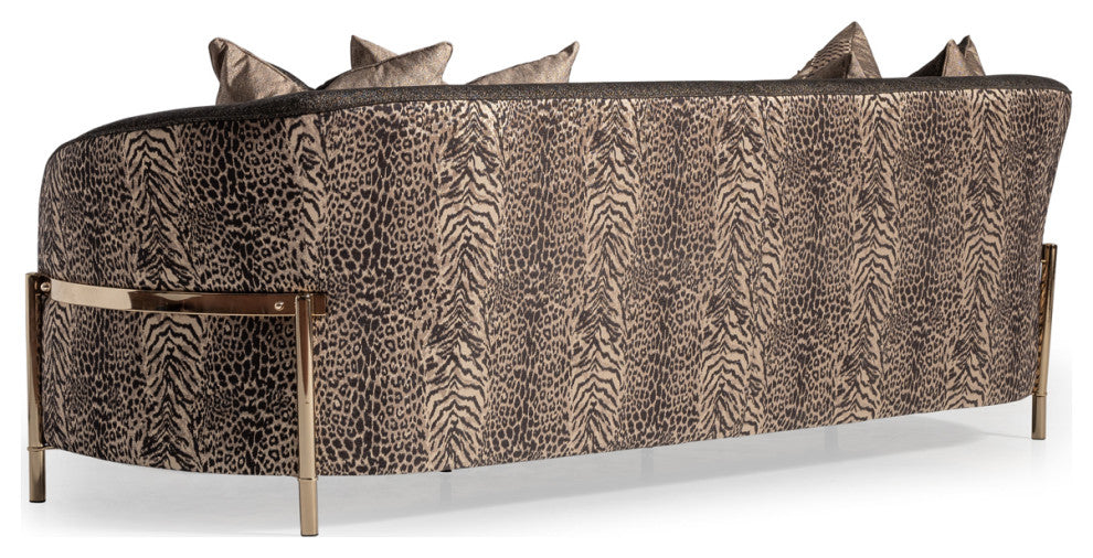 Lisbon Sofa, Onyx/Gold