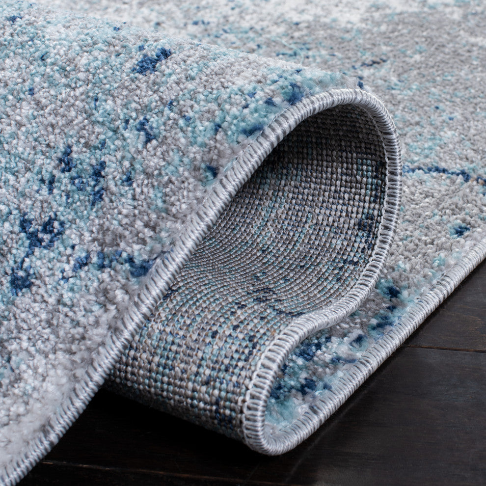 Safavieh Aston ASN708F Rug, Grey/Blue, 2' X 8'