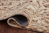 Loloi II Hooked Wool Halle HAE-03 Taupe, Rust Sample Swatch