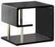 Benzara BM123100 Ninove Contemporary Style End Table, Black