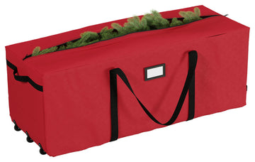 Rolling Christmas Tree Storage Bag For 12' Artificial Trees With Wheels