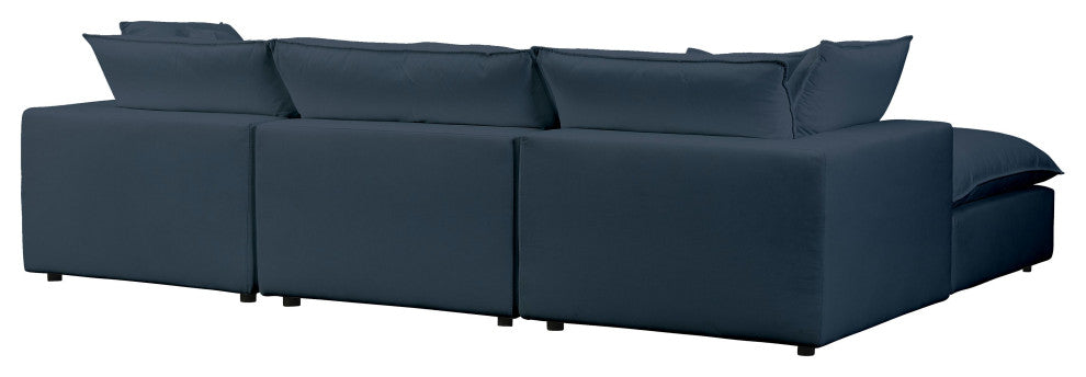Cali Navy Modular 4-Piece Sectional