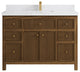 Sonoma Teak 48 Single Sink Bath Vanity in Dark Natural with 2" Empira Quartz