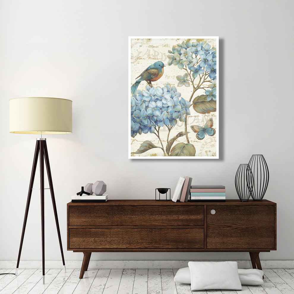 "Blue Garden II" Digital Paper Print by Daphne Brissonnet, 38"x50"