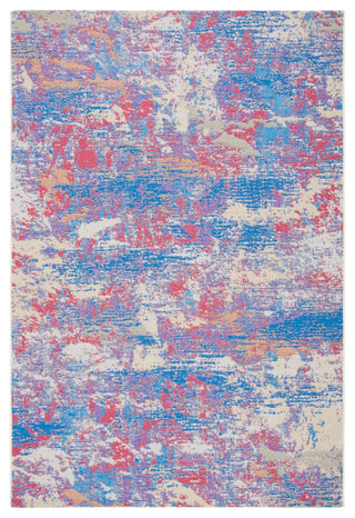 Safavieh Summer Collection Indoor-Outdoor SMR409 Rug, Blue/Red, 5'3"x7'6"