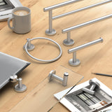 Latitude II Minimalist Towel Rack, Satin Nickel, 24"