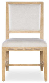 Retreat Cane Back Fabric Upholstered Side Chair in Beige by Hooker Furniture