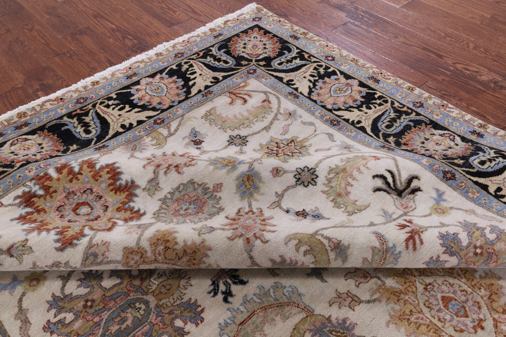 7' 11" X 9' 10" Persian Tabriz Hand Knotted Wool Rug Q9019