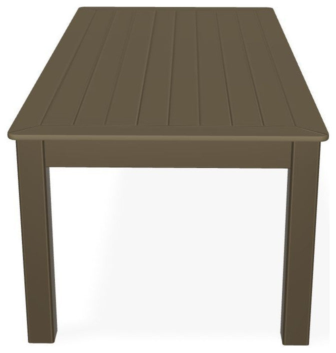 24" x 48" Marine Grade Outdoor Coffee Table, Beachwood