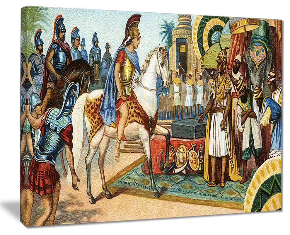 "Ancient Historical Illustration" Canvas Print, 40"x30"