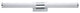 Optic LED 36" 2-Light Bath Vanity in Polished Chrome