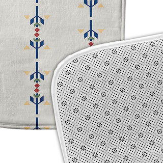 24" x 17" Jodhpur Stripe Bathmat, Dark Cobalt Blue