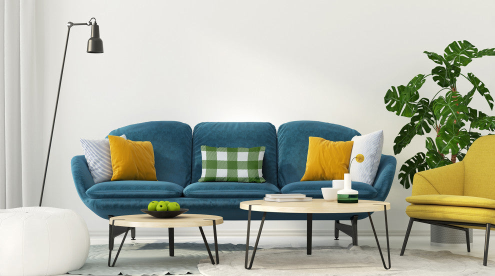 Buffalo Plaid Accent Pillow, Scallion, 14"x20"