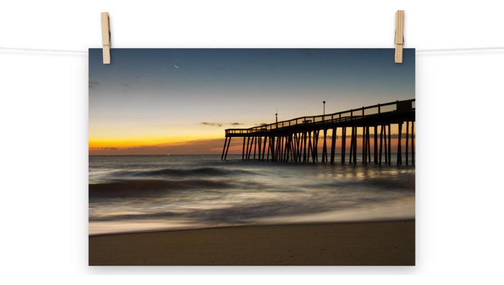 Motion of the Ocean Landscape Photo, Beach Unframed Wall Art Print, 12" X 18"