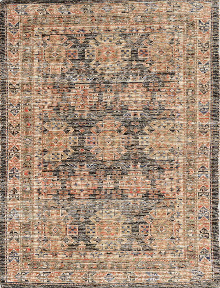 KAS Morris 2220 Charcoal Mediterra Area Rug, 5'x7'