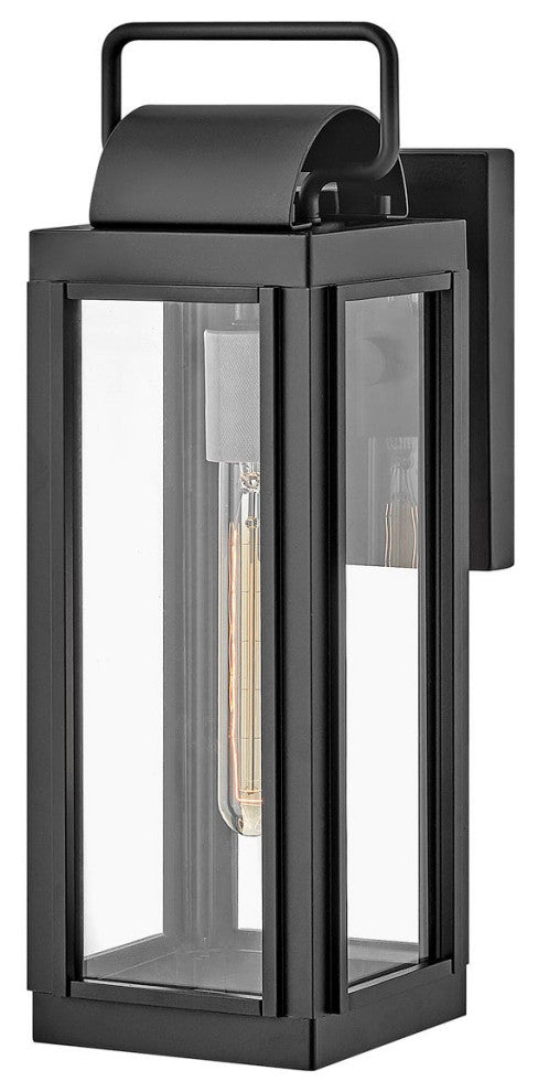 Hinkley Sag Harbor Medium Wall Mount Lantern, Black