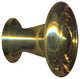 Cabinet Knob Bright Solid Brass Spooled 1" Dia |