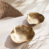 Clarice Decorative Bowls, Set of 2, Gold