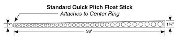 Quick Pitch Extra Float Sticks Kit - 4 Sticks Shower Floor Drainage Slope System
