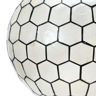 Capiz Honeycomb Ceiling Light, Large