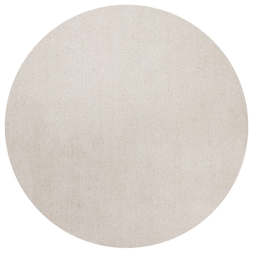 KAS Bliss 1550 Ivory Shag Area Rug, 6' Round
