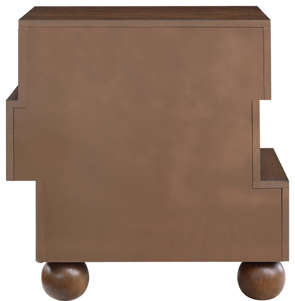 Askew Oak Veneer Nightstand, Brown