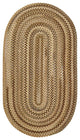 Capel Manchester Beige Hues 0048_750 Braided Rugs - 5' X 8' Oval