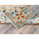 Cadet Gray Armenian Inspired Caucasian Design Wool Hand Knotted Rug 8'3"x9'9"