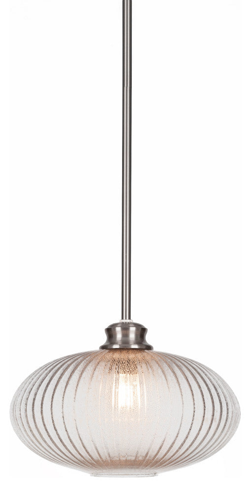 Carina 1-Light Pendant, Brushed Nickel