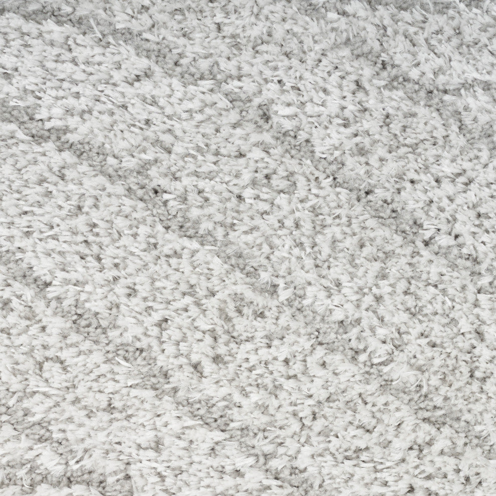 Calvin Klein Surfaces 2' x 3' Silver Grey Shag Indoor Area Rug