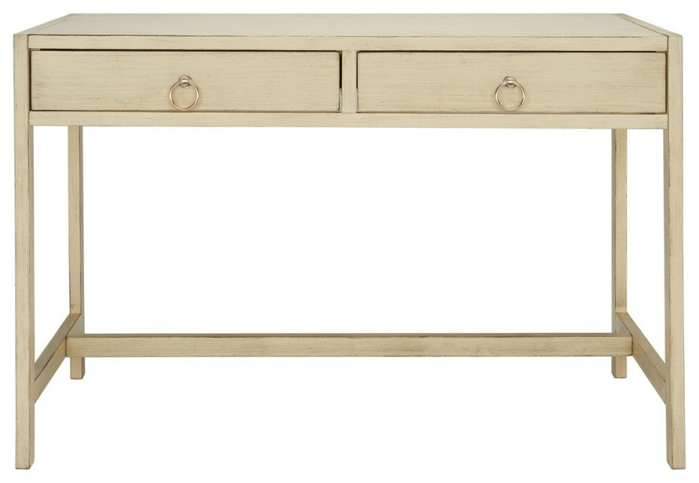 Safavieh Esther 2 Drawer Desk, Antique White