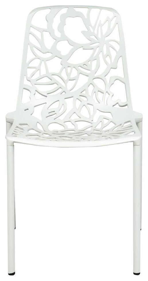 LeisureMod Modern Devon Aluminum Chair, Set of 2 DC23W2