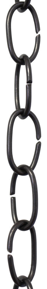 Brass Small Loop Chandelier Chain, Oil Bronzed Black, U25