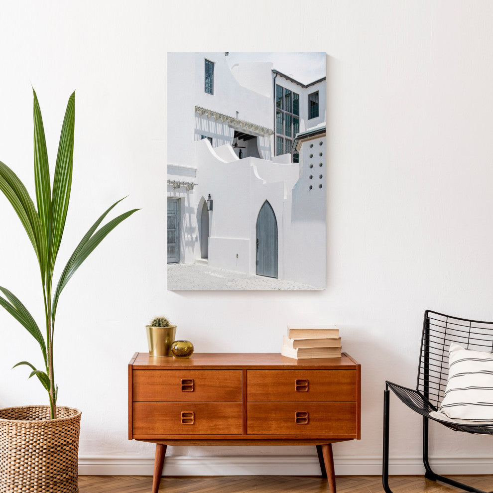 Bright Greek Buildings 2 20x30 Canvas Wall Art
