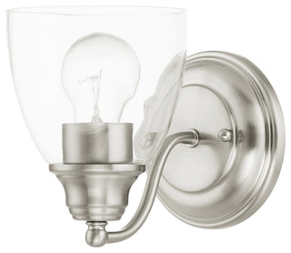 Brushed Nickel Transitional, Colonial, Vanity Sconce