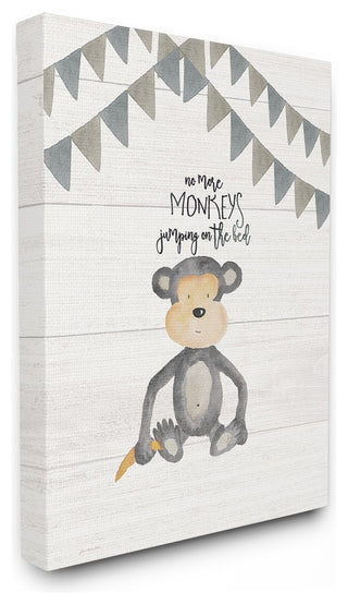 Stupell Industries No Monkeys Jumping, 16 x 20